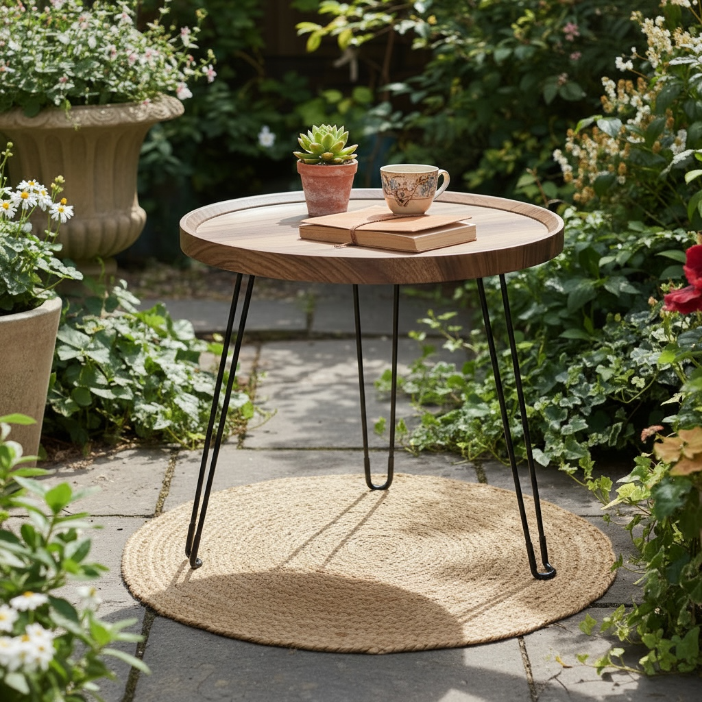 Flexi leg wooden table