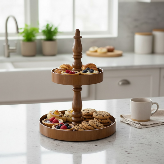2 Tier BrownTray