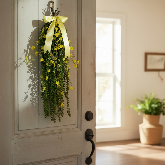 Floral door charm