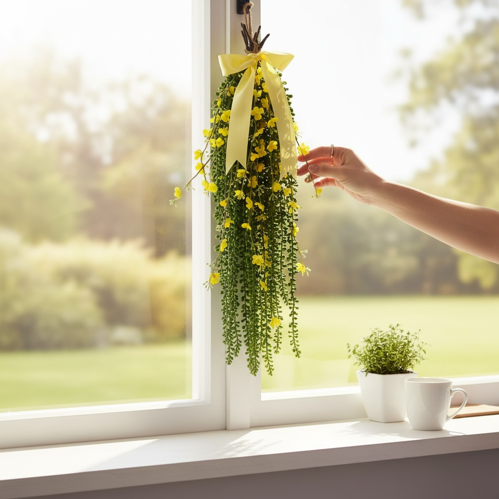 Floral door charm