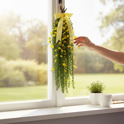 Floral door charm