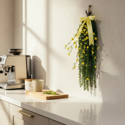 Floral door charm