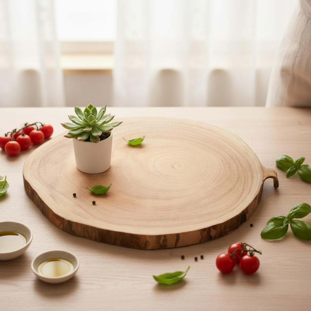 Wooden log Tray