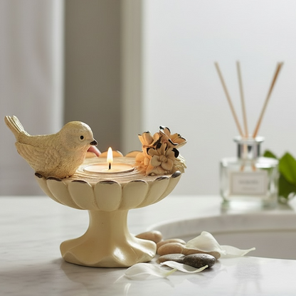 Bird bath Candle holder