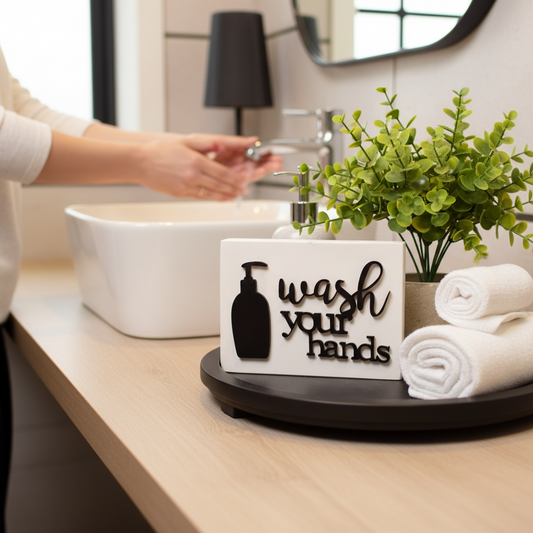 Wash your hands WHITE