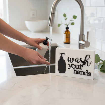Wash your hands WHITE