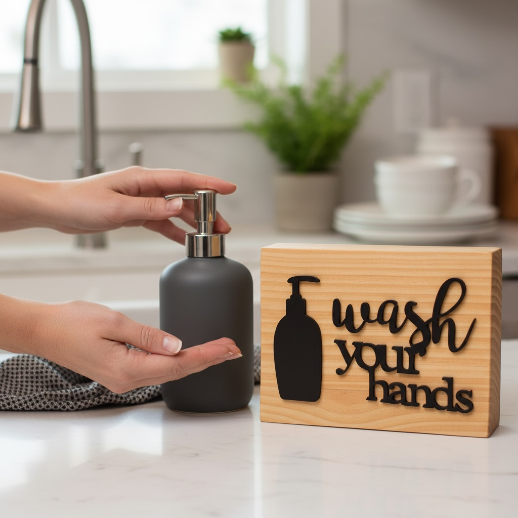 Wash you hands BROWN