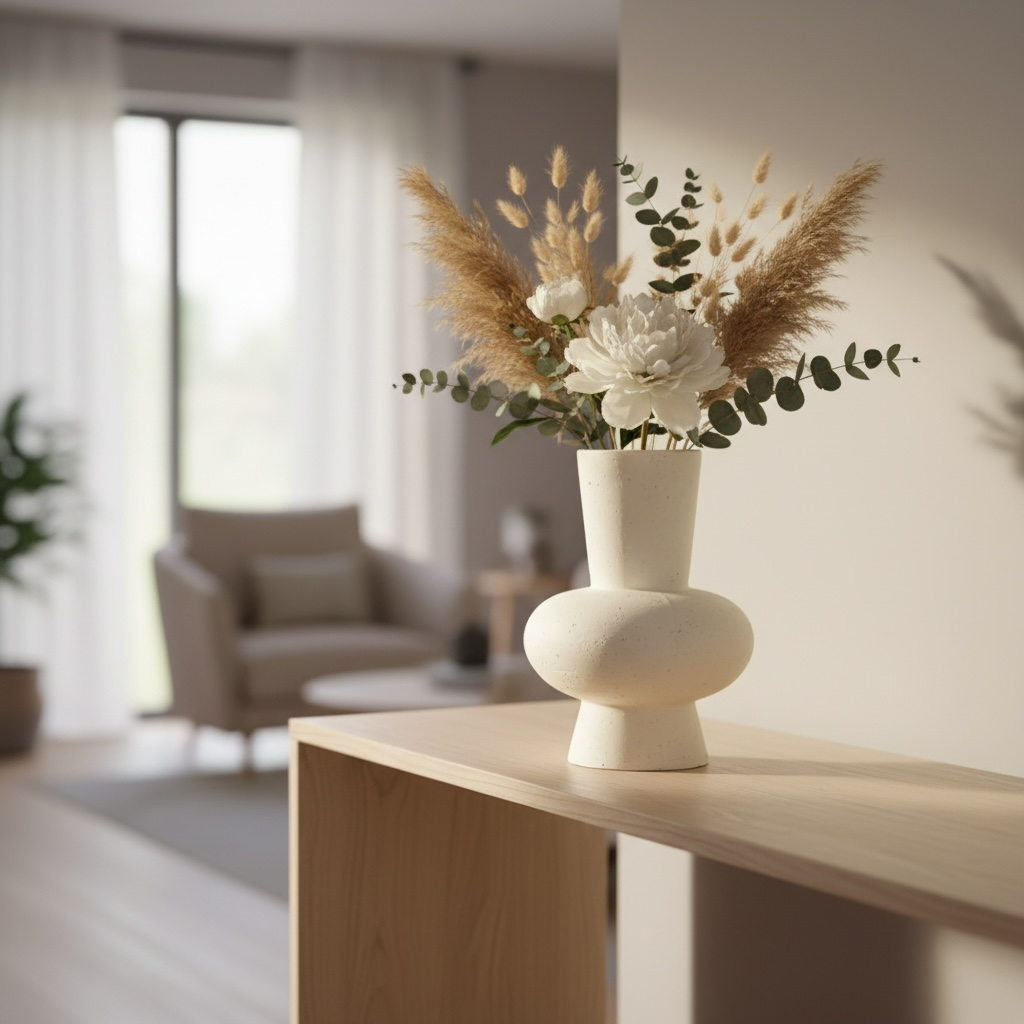 White ceremic vase