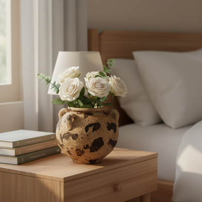 Brown boho vase