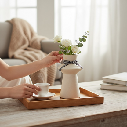 Beige Farmhouse Vase