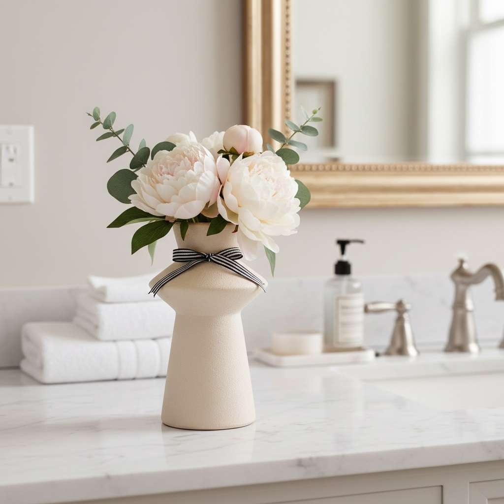 Beige Farmhouse Vase