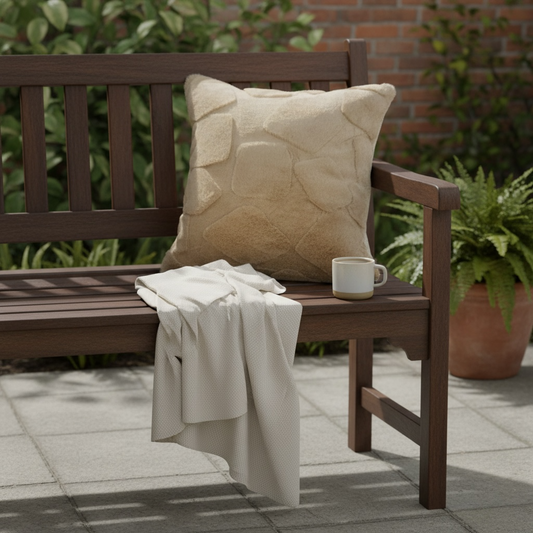 Dark Brown self patch Cushion