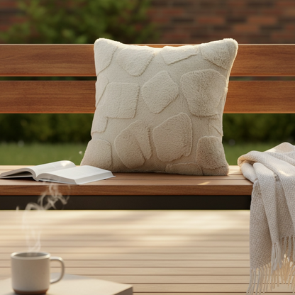 Brown self patch Cushion