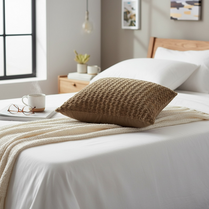 Brown velour Cushion