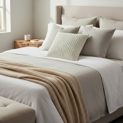Beige velour Cushion