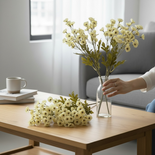Yellow Gypsophila (Set of 2)