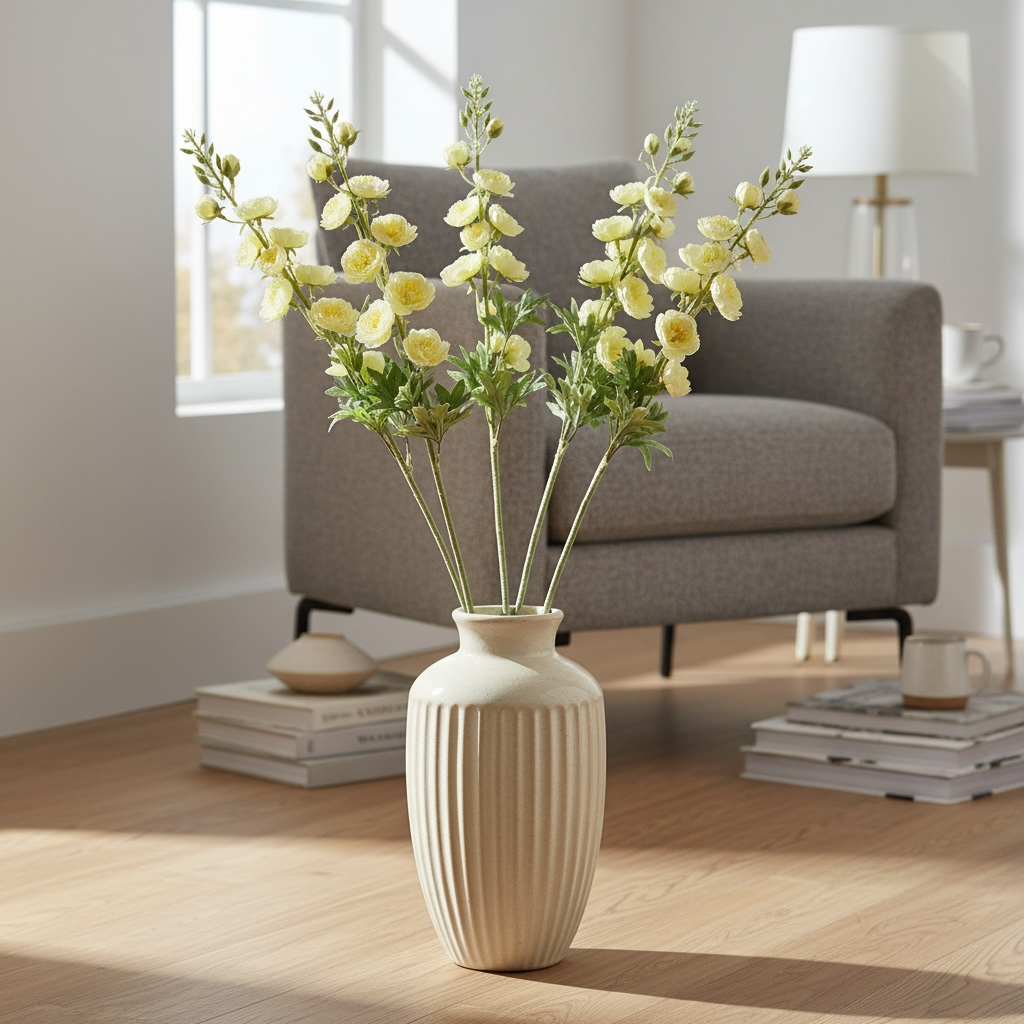 Pastel yellow Sunbloom Set of 2
