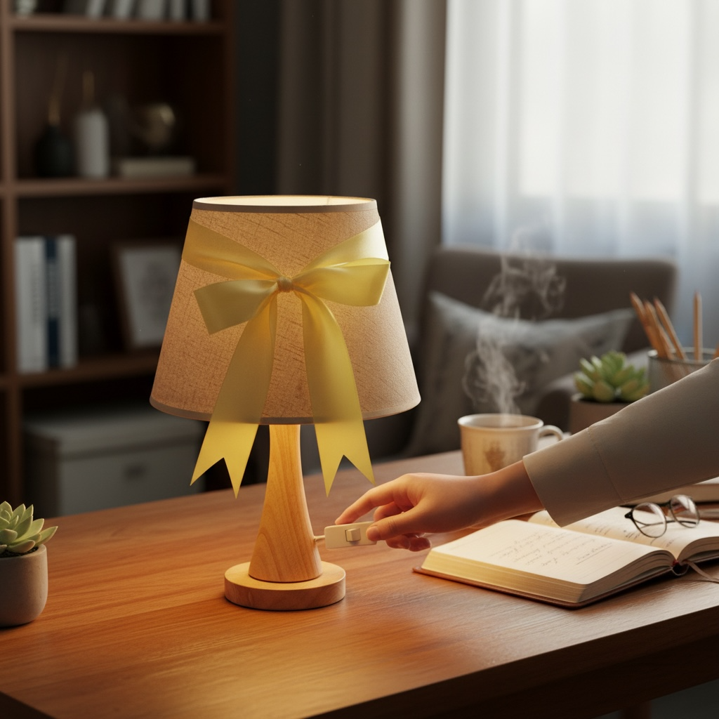 Yellow bow Lamp