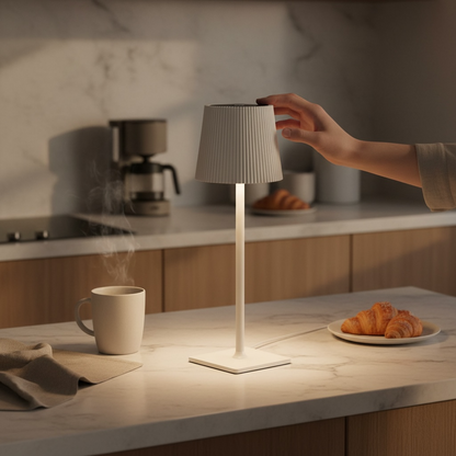 White Classy touch lamp