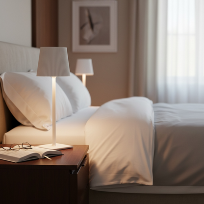 White Classy touch lamp
