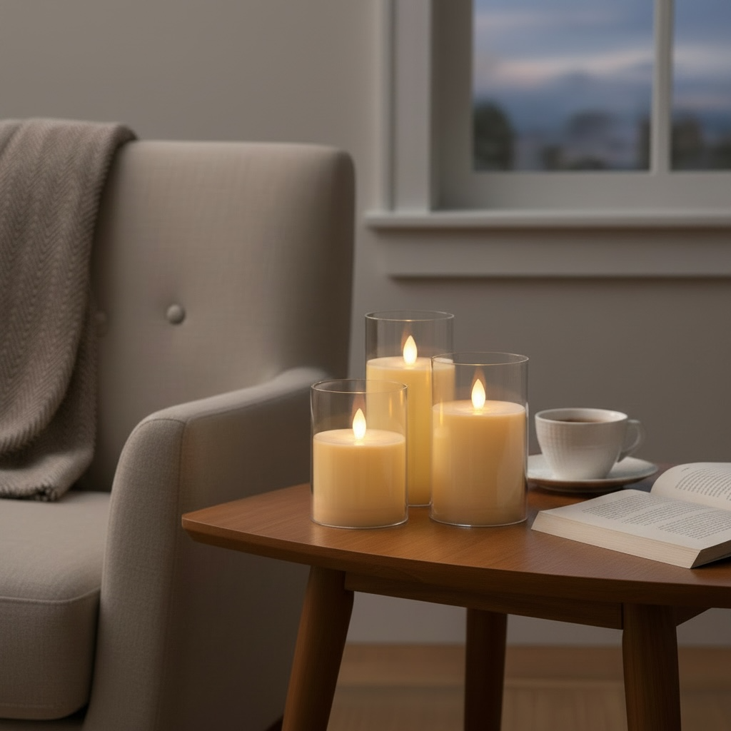 Fibre Glass Candles – Christmas Edition