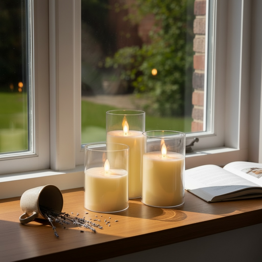 Fibre Glass Candles – Christmas Edition