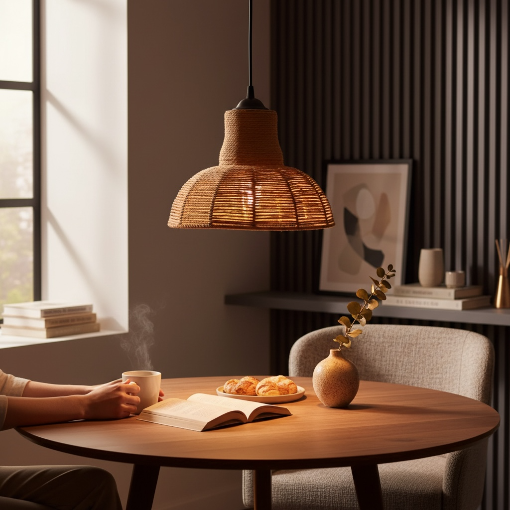 Classic Rope Bell Pendant Lamp
