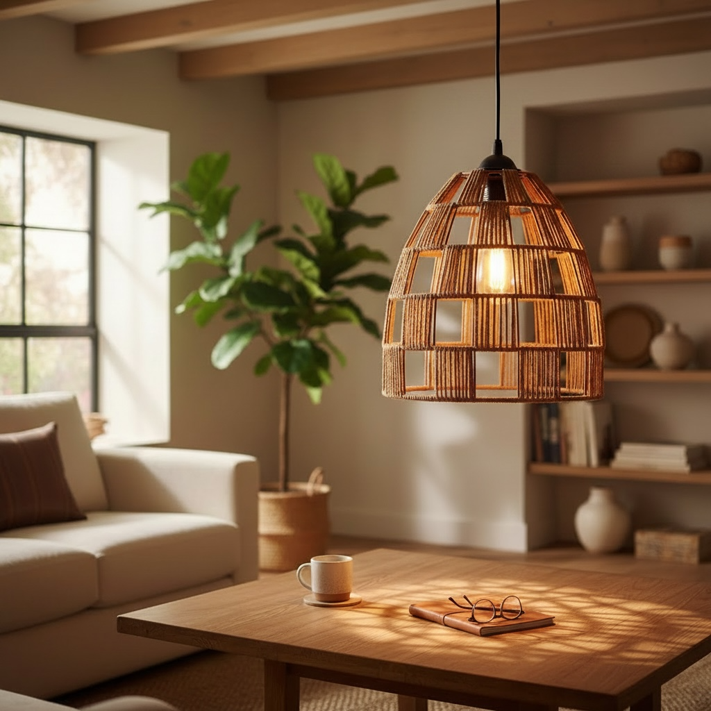 Grid Weave Pendant Lamp