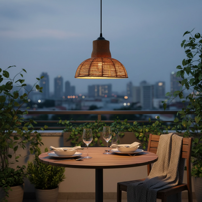Classic Rope Bell Pendant Lamp