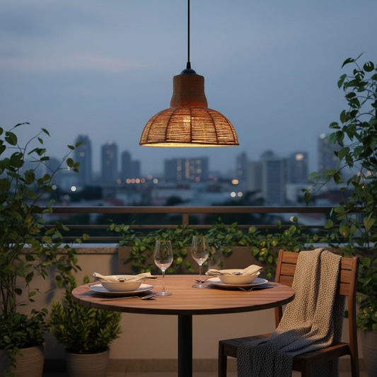 Classic Rope Bell Pendant Lamp
