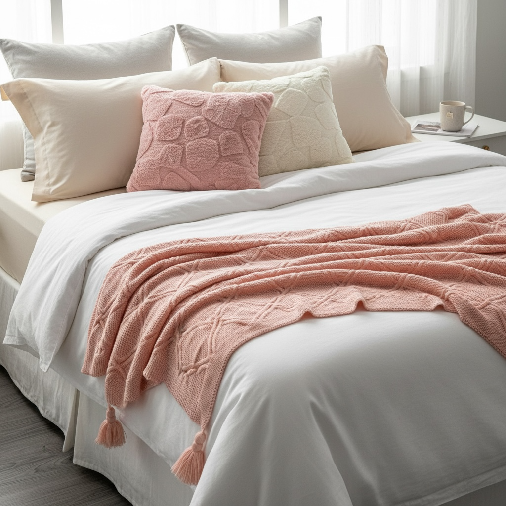 Blush & Cream Living Set