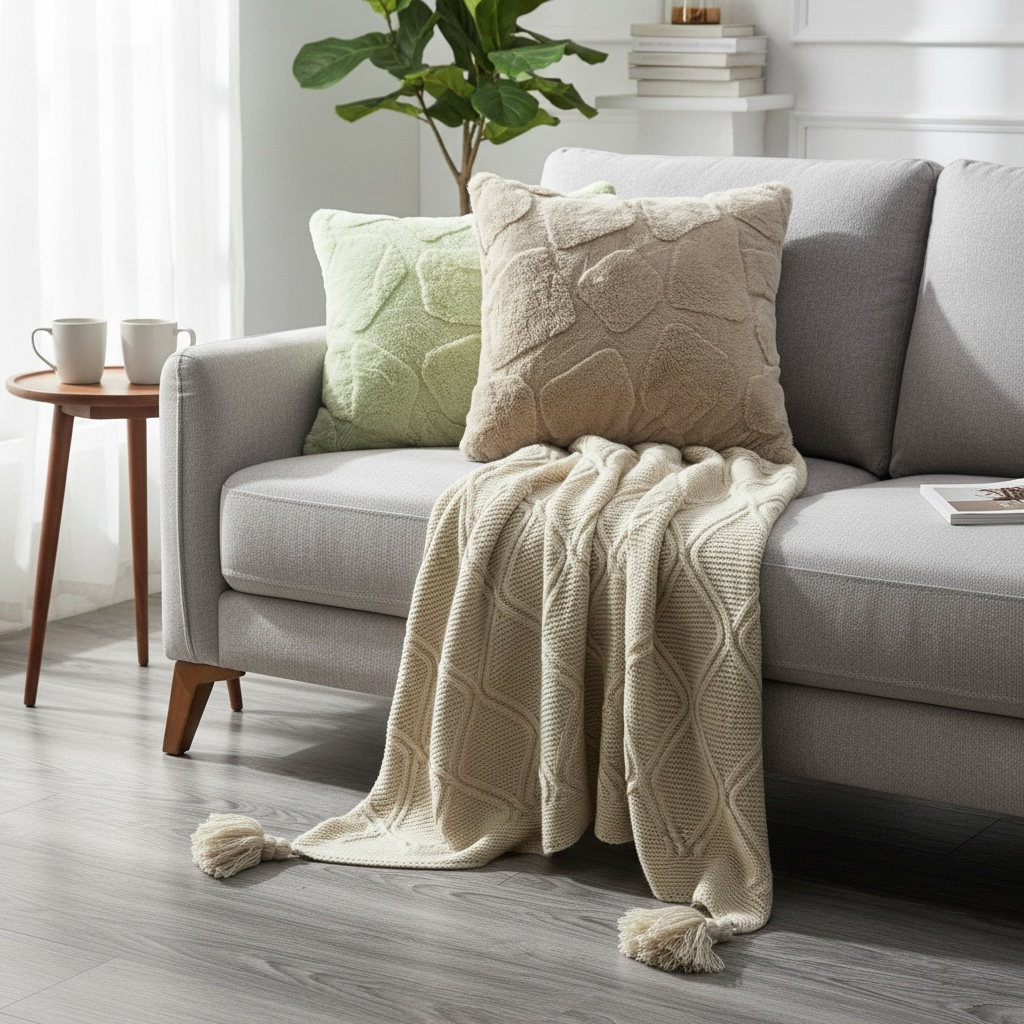 Cozy Haven Cushion & Throw Set