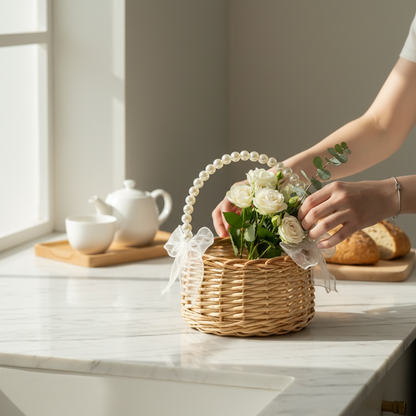 The Pearl Wicker Basket (Set of 2)