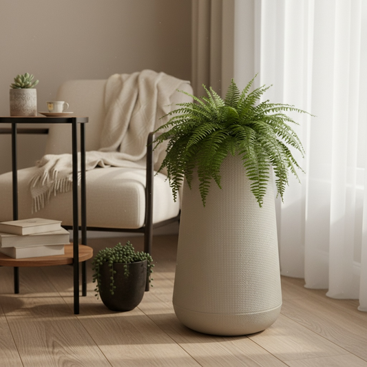 Ivory Weave Tall Plante
