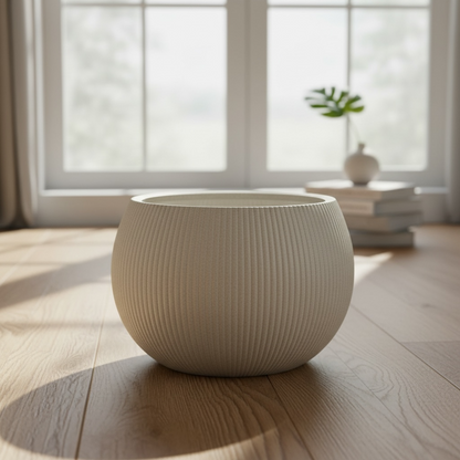 Ivory Orb Planter