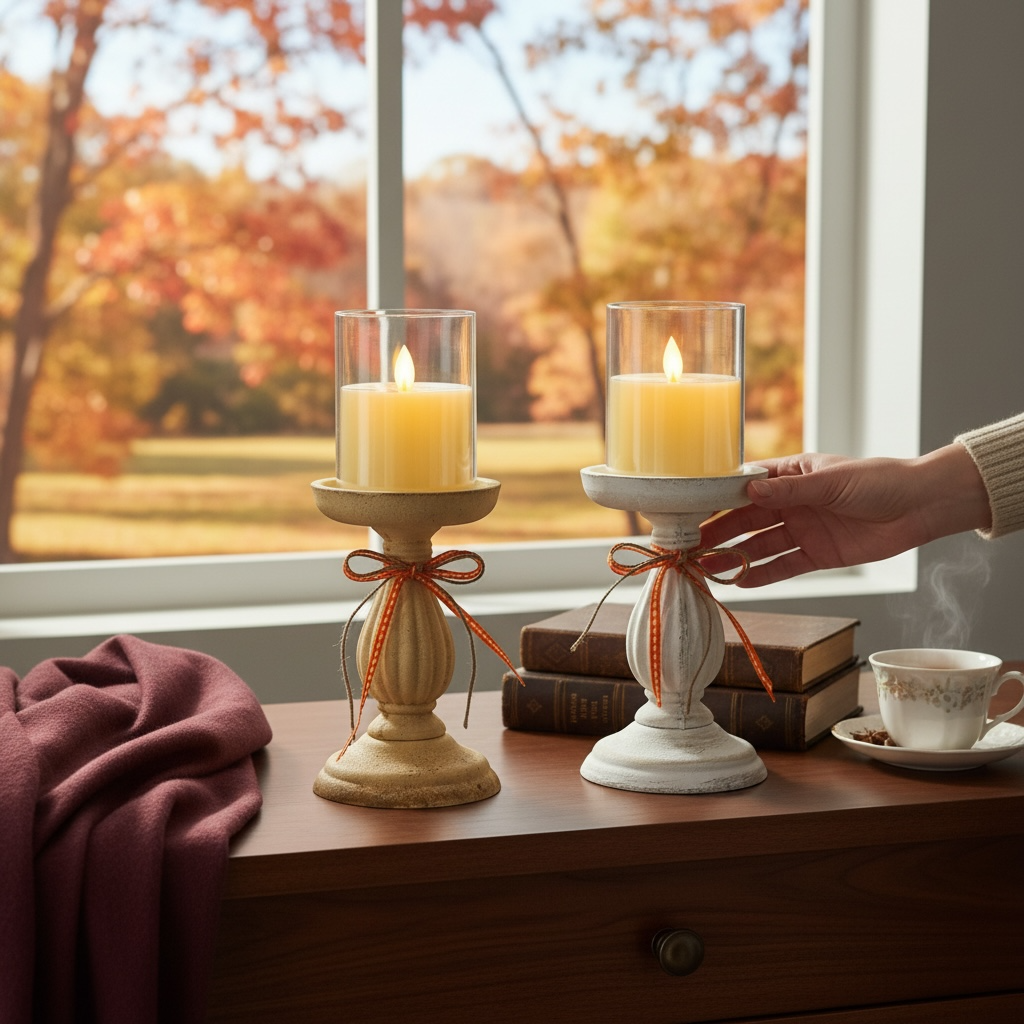 September Glow Candle Holders – Set of 2