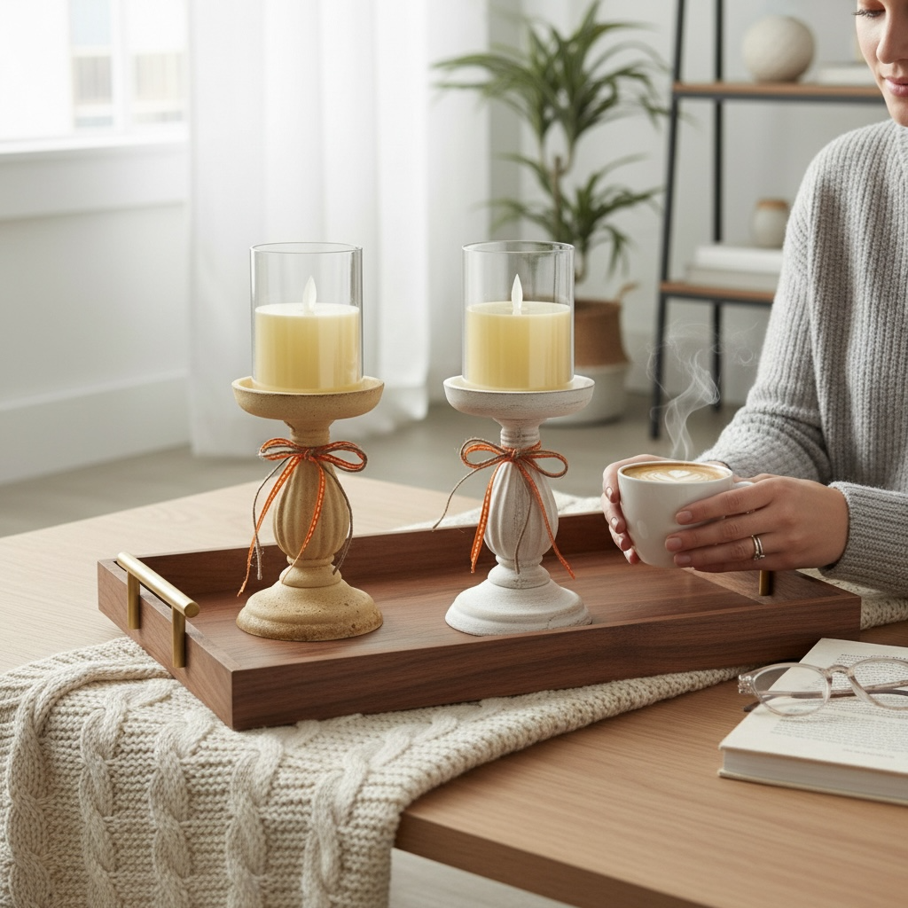 September Glow Candle Holders – Set of 2