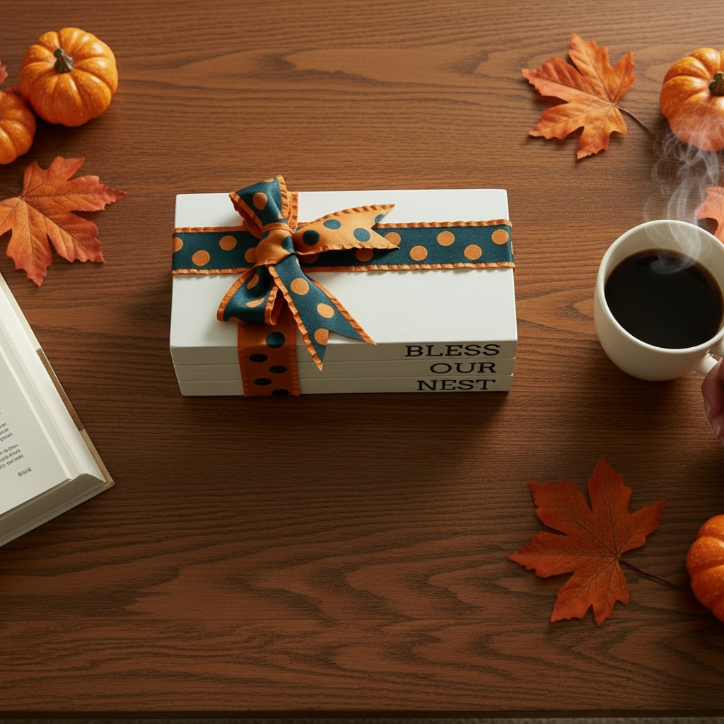 Autumn Retreat Book Stack