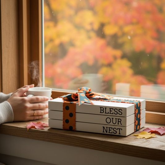 Autumn Retreat Book Stack