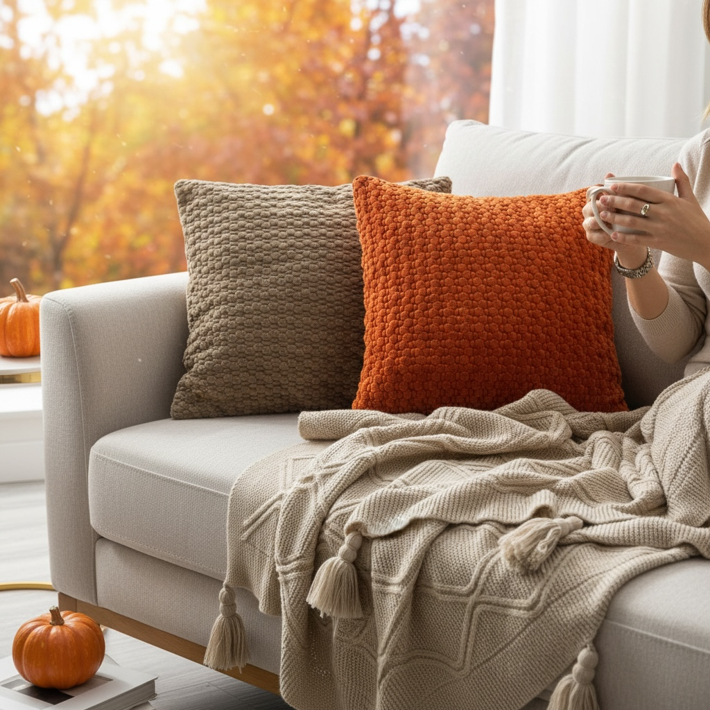 Rustic Throw &amp; Cushion Duo