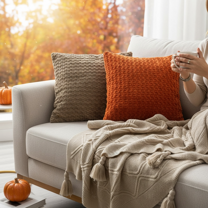 Rustic Throw &amp; Cushion Duo
