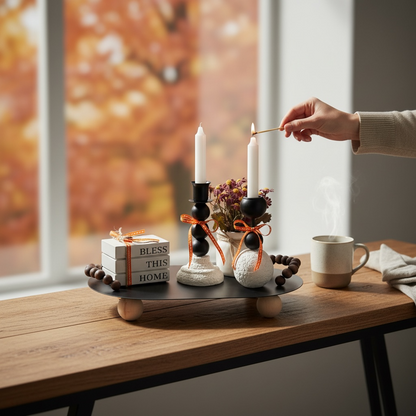 Autumn Hearth Centerpiece Tray