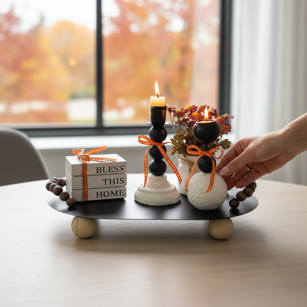 Autumn Hearth Centerpiece Tray