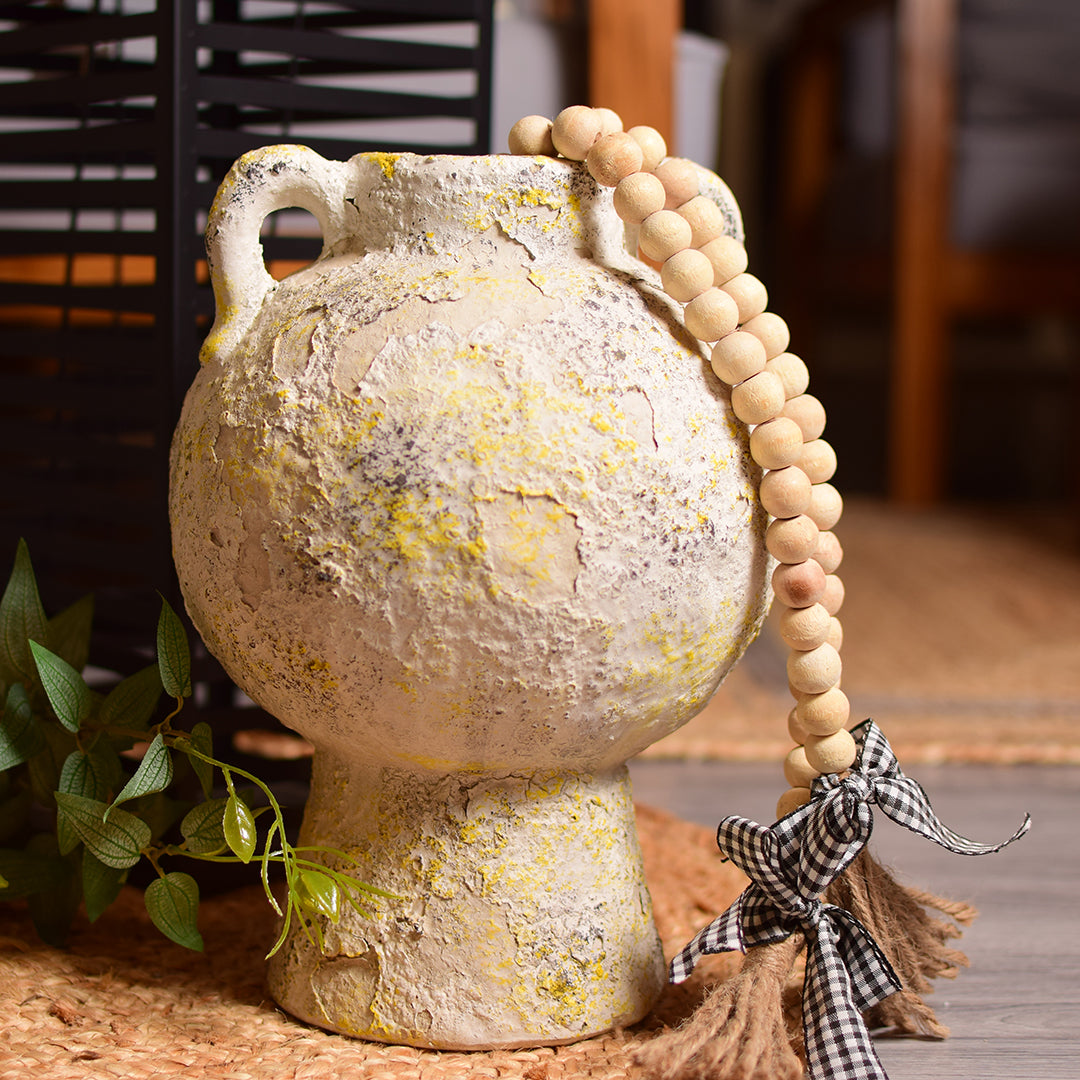 Multicolor round vase