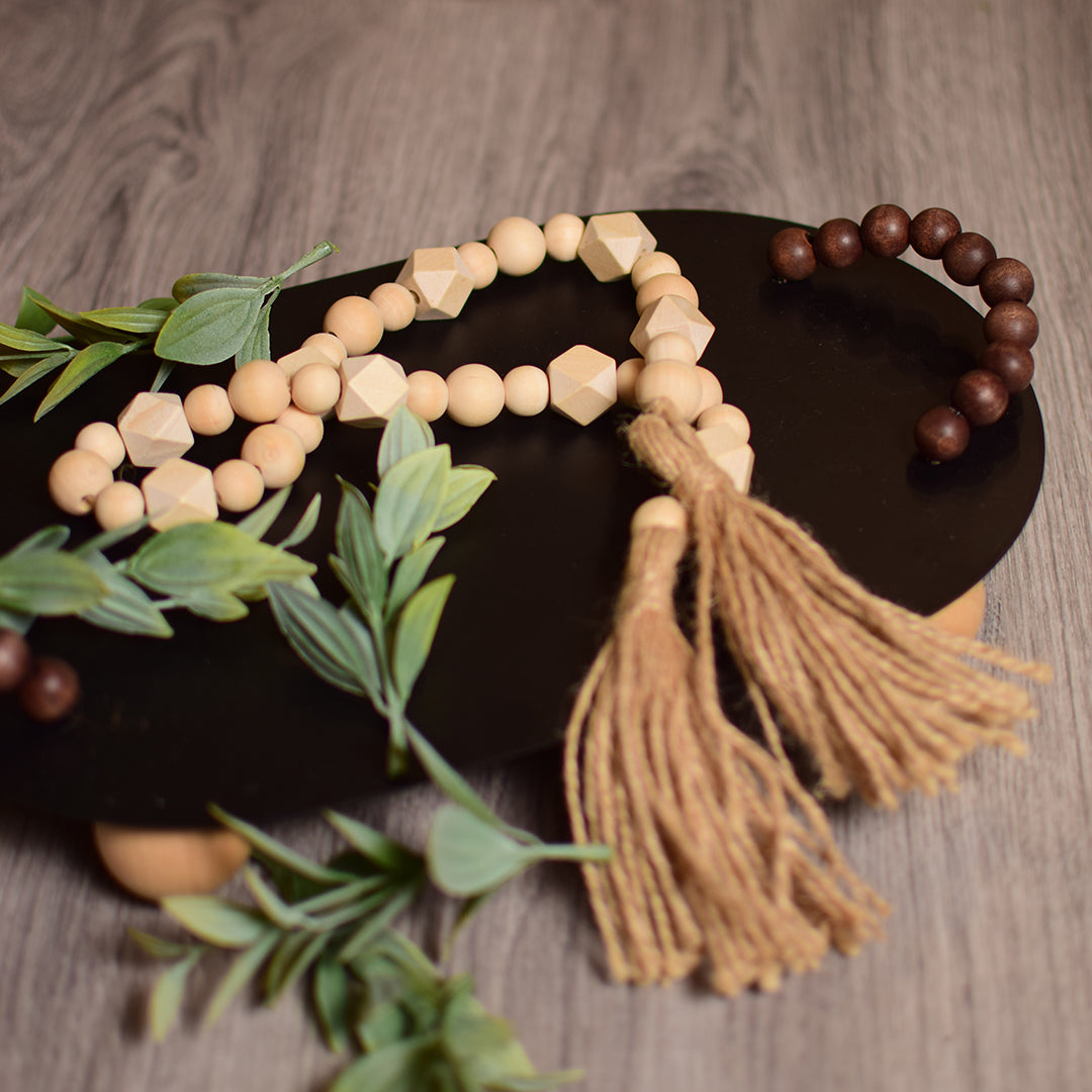 Mini beige round and diamond shape Beads