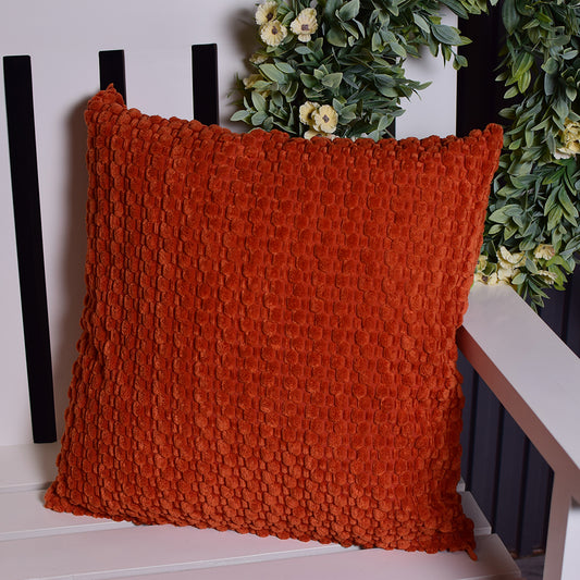 Orange self patch cushion