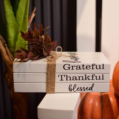 Grateful Thankful Blessed White