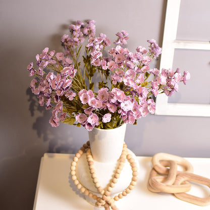 Lavender Gypsophila or small Cosmos-like blooms stem