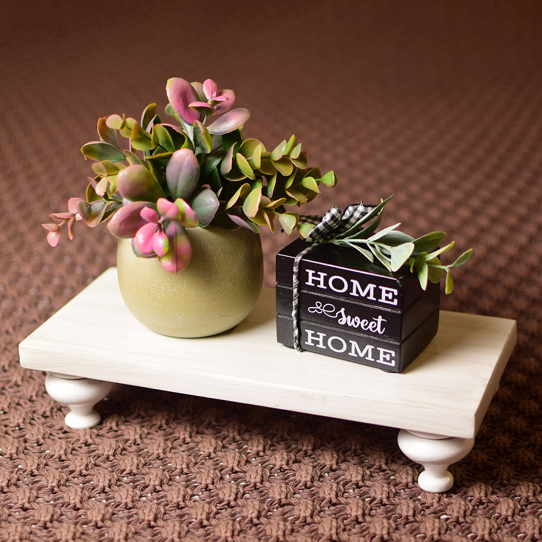 White rectangular riser