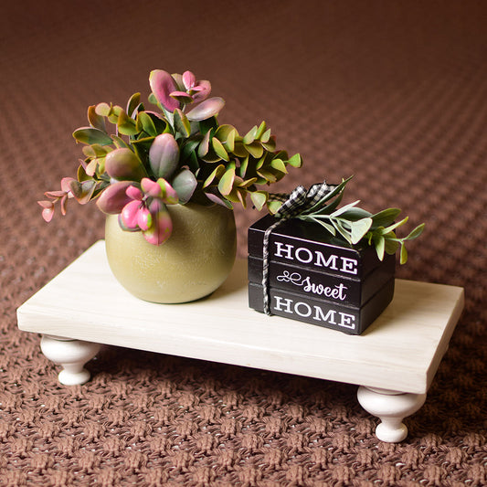 White rectangular riser